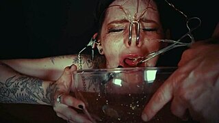 Why punish this emo bondage whore with face tying and piss?!