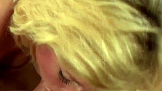 Amateur milf gets rough quickie with wet pussy orgasm