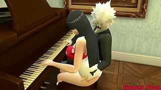 mature beauty hints at deepthroating young cock with handjob and blowjob