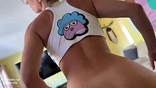 what do you do when she finds your cum sock and catches you jerking off that big cock?