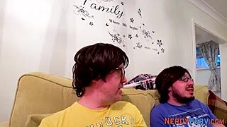 British slut, are you ready to suck this nerd's cock like a pro?