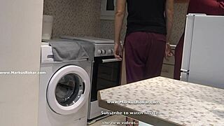 i can't believe this stupid maid got stuck in the washing machine while spying on her playful escapades