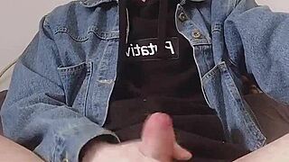 Intense masturbation session with BDSM elements and asshole focus 😈