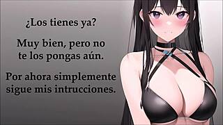 Oh wow, this JOI hentai features a teacher expert in handjobs with gloves! 🍆✋😈