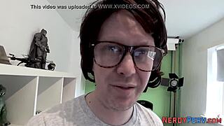 British slut, are you ready to suck this nerd's cock like a pro?