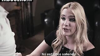 nerdy stepsis rides accidentally and takes creampie in tight anal