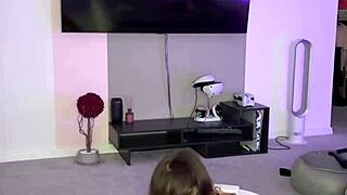 dirty dame leaps for fellow in greatest solo session with huge melons and ass