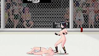 Intense Emotions in Princess of the Ring 2 Natasha vs Sayuri Fight