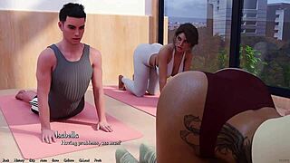 Why does yoga invite turn into boner fest with sexy girls in tight pants?