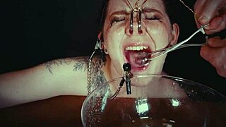 Why punish this emo bondage whore with face tying and piss?!