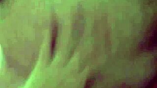 Milf plays with pussy in bathtub then sucks cock deep, rides on top, and gets cum over huge natural tits.