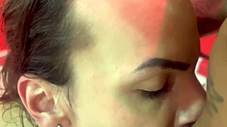 hey, wanna watch me pound this busty trans friend's ass hard?