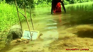 Ebony African wife gets deepthroated by monster cock pastor in shaved pussy creampie full movie 🔥🍆