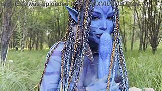 Avatar Monika Fox Big Prolapse Hard Dildo Anal and Pussy Fuck Suggests Intense Squirt in Nature with Toys Fingering Assplay