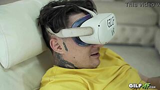 redhead granny with big tits gets fucked hard in this vr fantasy blowjob scene