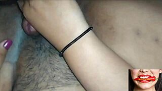 Hey, are you ready for this horny Indian couple's hardcore sex tape with big tits milf giving handjob in bedroom?