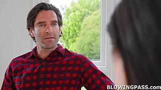 I'm your teen student giving you a private blowjob with deepthroat action, she whispers.