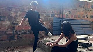 Stranger Couple Sneaks Into Abandoned House For Intense Cowgirl Riding And Creampie