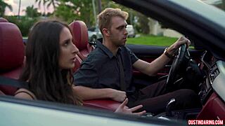 i love how this busty whore's big tits bounce while she sucks my monster cock in the car, but i cant help but fuck her doggystyle bent over like a total slut