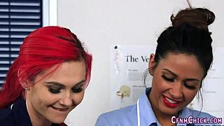 hey kinky cfnm nurses are sucking in hospital with british femdom handjob blowjob patient european humiliation high definition 😏