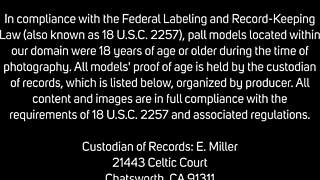 Brunette Andie Valentino plays with tits and spreads big pussy lips wide!