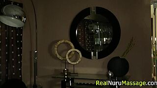 dazzling masseuse licks and gives an amazing nuru massage session