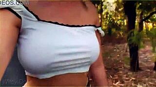 i'm that amazing milf flashin my big tits on a public bike ride dare