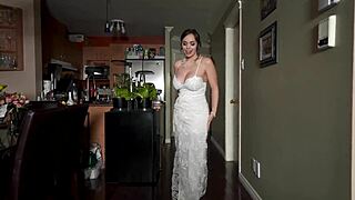 oh my god do you wanna slide inside me on my wedding day just subscribe to my vip page now for that hot bride tease!