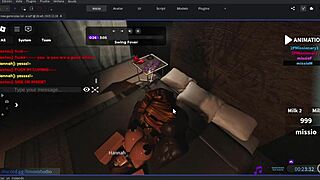 hey i totally hooked up with this gringa in roblox for some wild fun ~