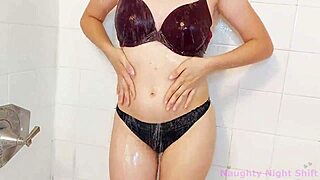 watch me finger my wet pussy after a hot shower amazing tits perfect ass