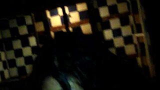 busty brunette babe chats about her skills in a hotel setting