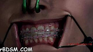 I-I'm gagged and bound, my tight cunt needs wild, rough pleasuring now!