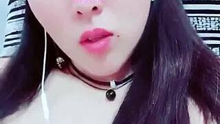 Hey, check out this stunning chinese asian beauty in a rare full session that's totally captivating.