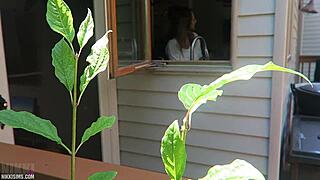 Nikki gets fucked from behind hard