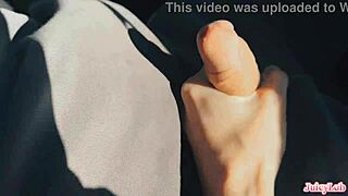 Stepsis Jerked My Cock While I'm Driving And It Felt So Intense And Thrilling With Her Sensual Touch