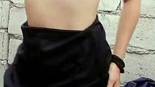 sexy cutie pinay teen 18+ solo dildo in construction site