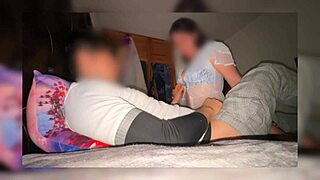 Chubby Mature Milf in Uniform Masturbates with Natural Tits Exposed