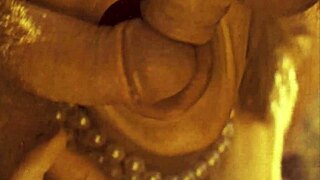 what's hotter than one mouth handling two cocks in vintage threesome action