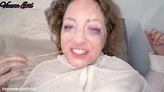 i love degrading venom evil with humiliating pee and puke in rough domination session