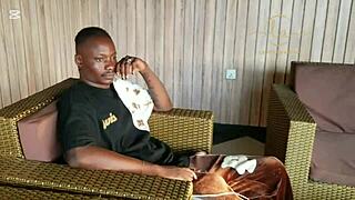 ebony sex goddess meets naija pornstar in exclusive bar fun