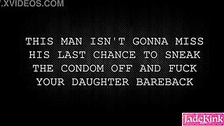 I sneaked off the condom and creampied her tight pussy during rough cheating sex!