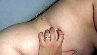 Chubby horny bbw rides cowgirl on fat ass in amateur latina video