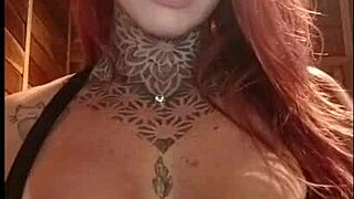 why is this hot redhead teasing fans online with her pink tits?