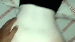 I dominated the skinny young submissive woman by pounding her tight ass with my massive black cock from behind in homemade interracial action.