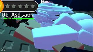 roblox slut with big ass and tits kept begging for more 😈🍑