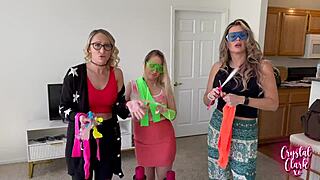 What If Bisexual Milfs In Glasses Tease With Spitting And Dirty Talk During A Wild Holiday Weekend Of Riding And Cum On Tits?