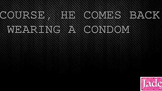 I sneaked off the condom and creampied her tight pussy during rough cheating sex!