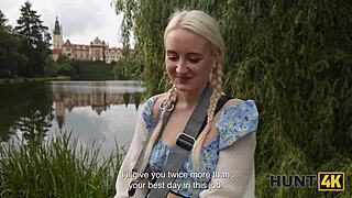 hunt4k features cute blonde babe daruma rai craving a huge cock in her tight shaved pussy on the street.