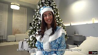 Invite Snow Maiden for Hardcore Threesome Sex