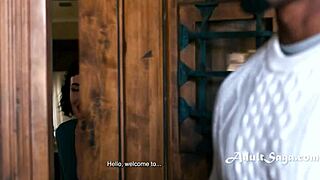 Petite escort tempts black boss into interracial threesome with monster cock in California Olive Glass Isiah Maxwell